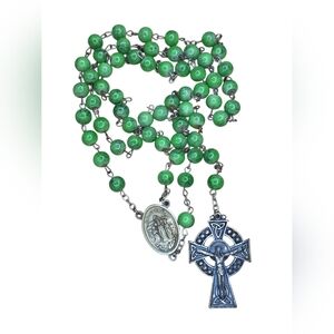 Vintage Our Lady of Knock / Knock Water Celtic Irish Rosary